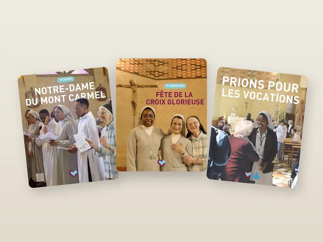 Publications Instagram réalisées pour les Sœurs Hospitalières